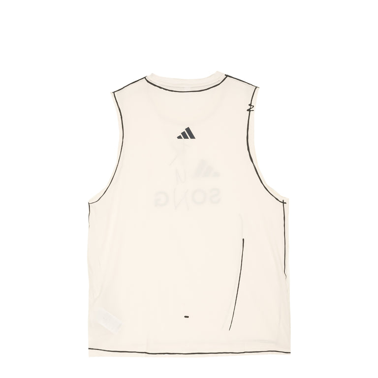 Adidas	x Song for the Mute Adi365 Running Tank Top - L / Chalk White - 2