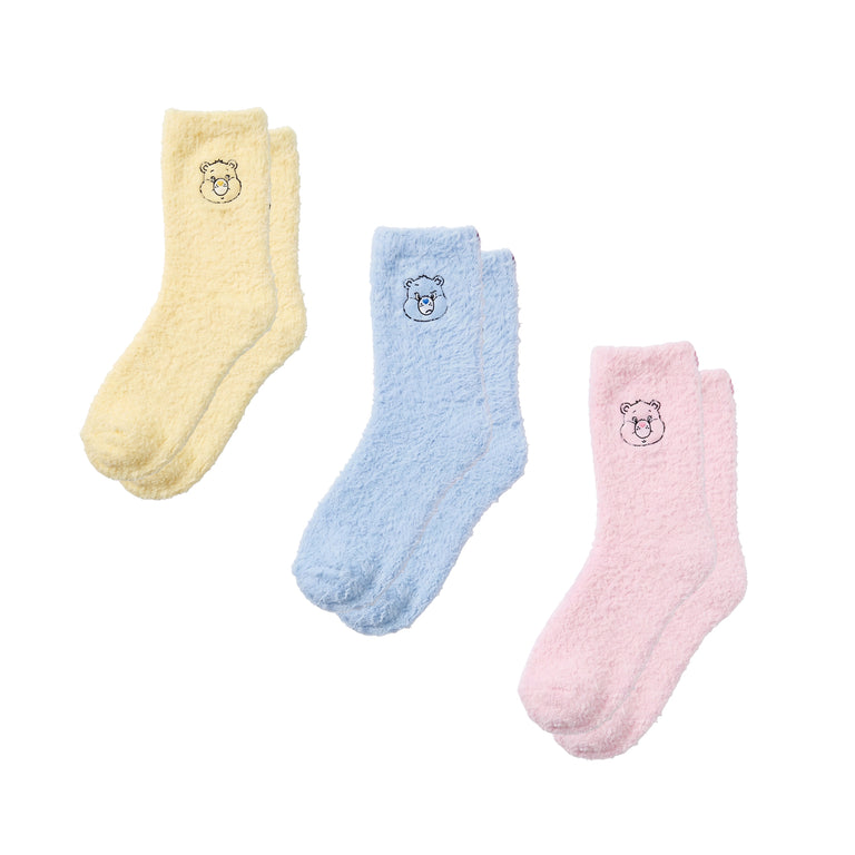 Adidas	x Care Bear Crew Sock 3 Pairs - L / Clear Pink / Clear Sky / Almost Yellow - 1