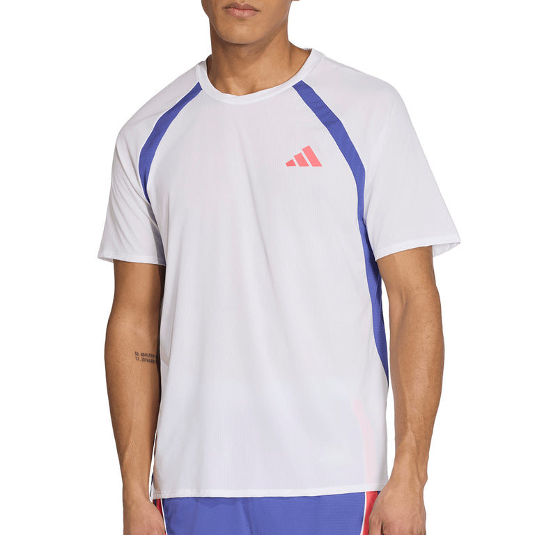 Adidas	Adizero Archive CLIMACOOL Running T-Shirt - L / White / Dual Indigo - 2