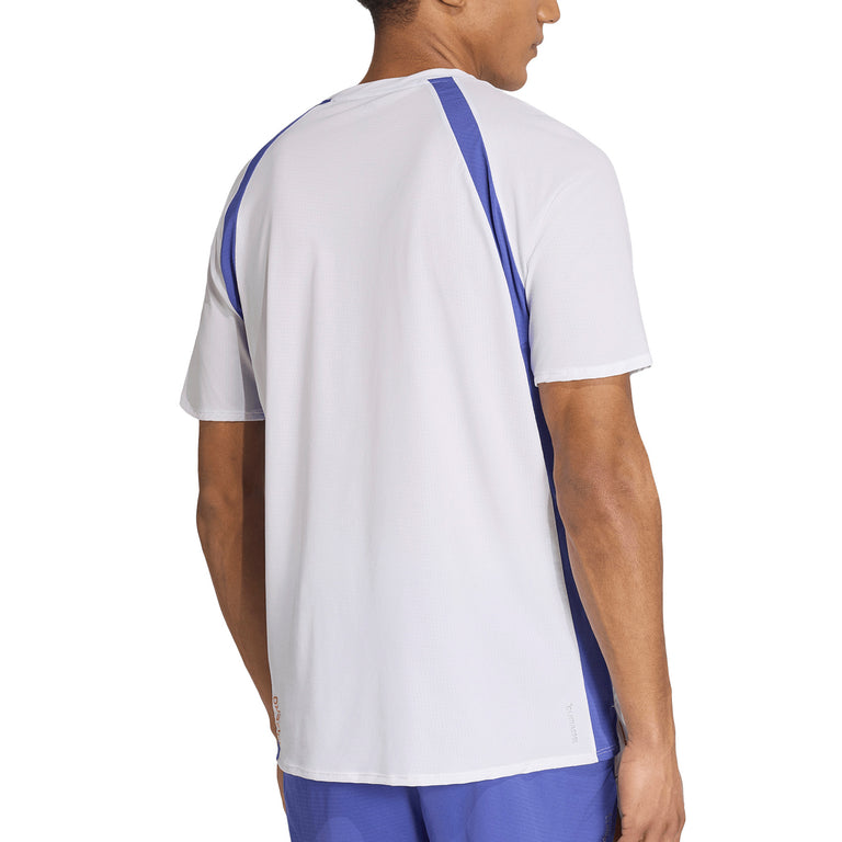 Adidas	Adizero Archive CLIMACOOL Running T-Shirt - L / White / Dual Indigo - 3