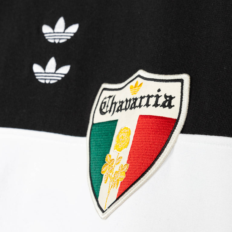Adidas	x Willy Chavarria Fleece Crewneck Sweatshirt - L / Black / White - 4