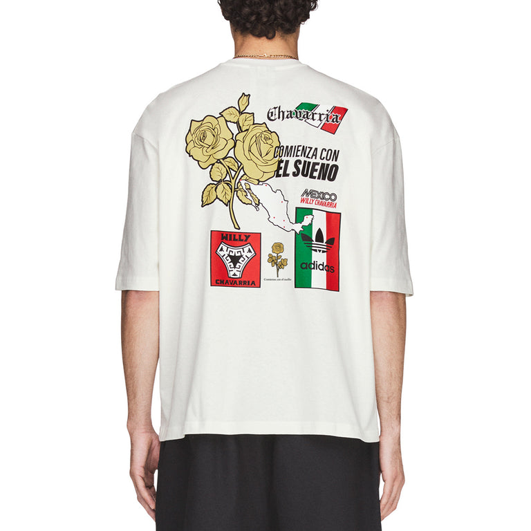 Adidas	x Willy Chavarria Graphic Tee - XXL / Off White - 4