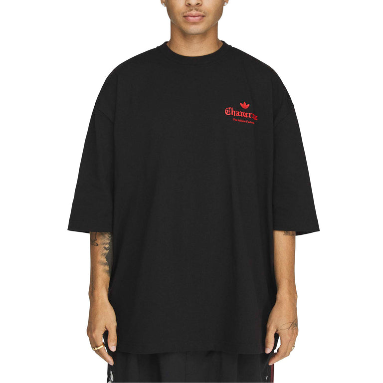 Adidas	x Willy Chavarria Dark Rose Tee - S / Black / Red - 3
