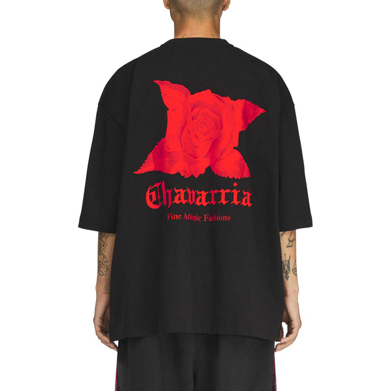 Adidas	x Willy Chavarria Dark Rose Tee - S / Black / Red - 4
