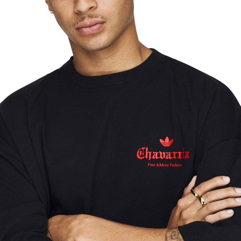 Adidas	x Willy Chavarria Dark Rose Tee - S / Black / Red - 5
