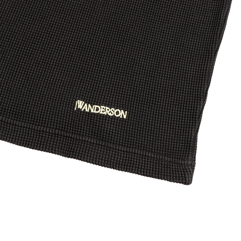 JW Anderson Long Sleeve Waffle Henley Top