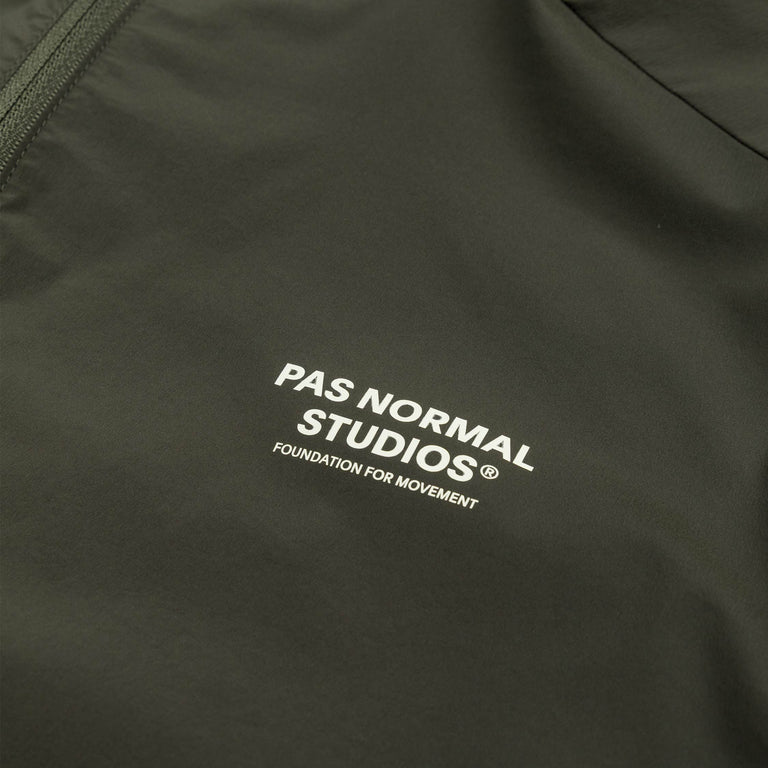 Pas Normal Studios	Balance Half Zip Jacket *No Distance Left To Run* - XXL / Dark Olive - 3

