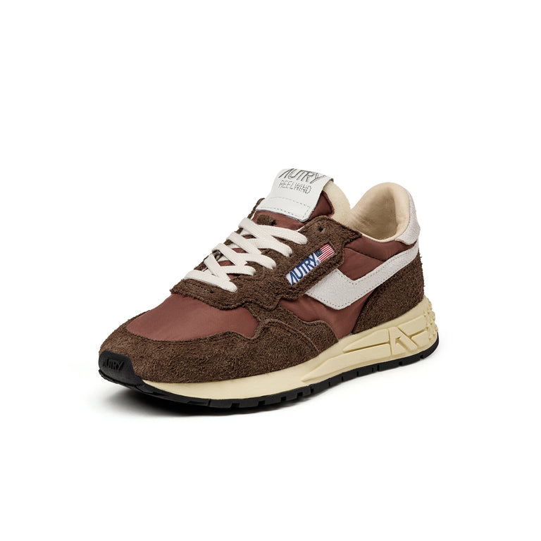 Autry Reelwind Low W *Nylon / Hairy Suede / Cracked Leather*