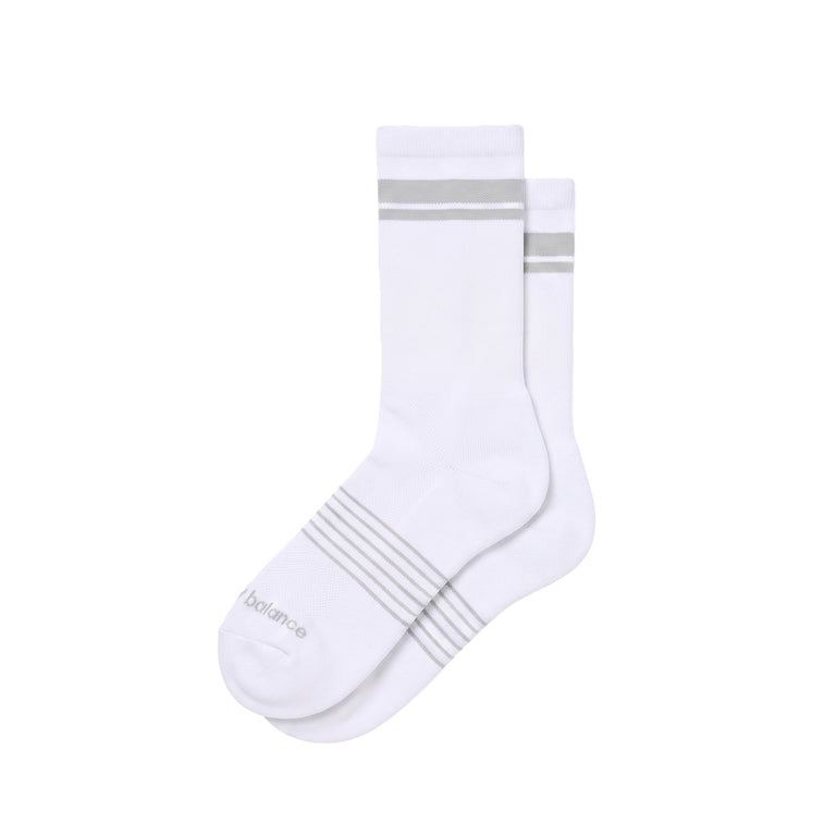New Balance Pro Run Crew Socks 1 Pair - S / White

