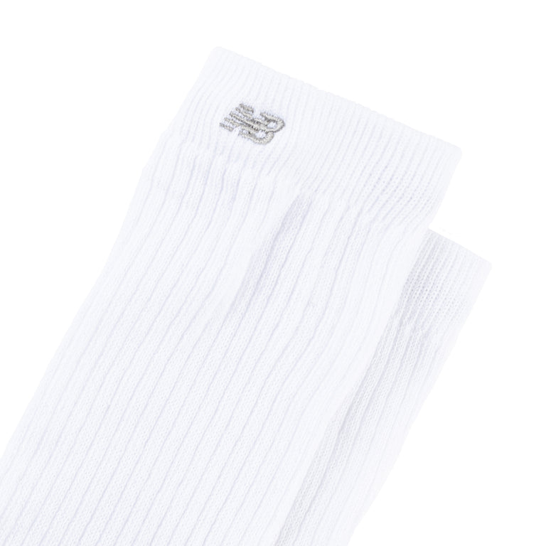 New Balance Active Slouchy Crew Socks 1 Pair - S / White - 2