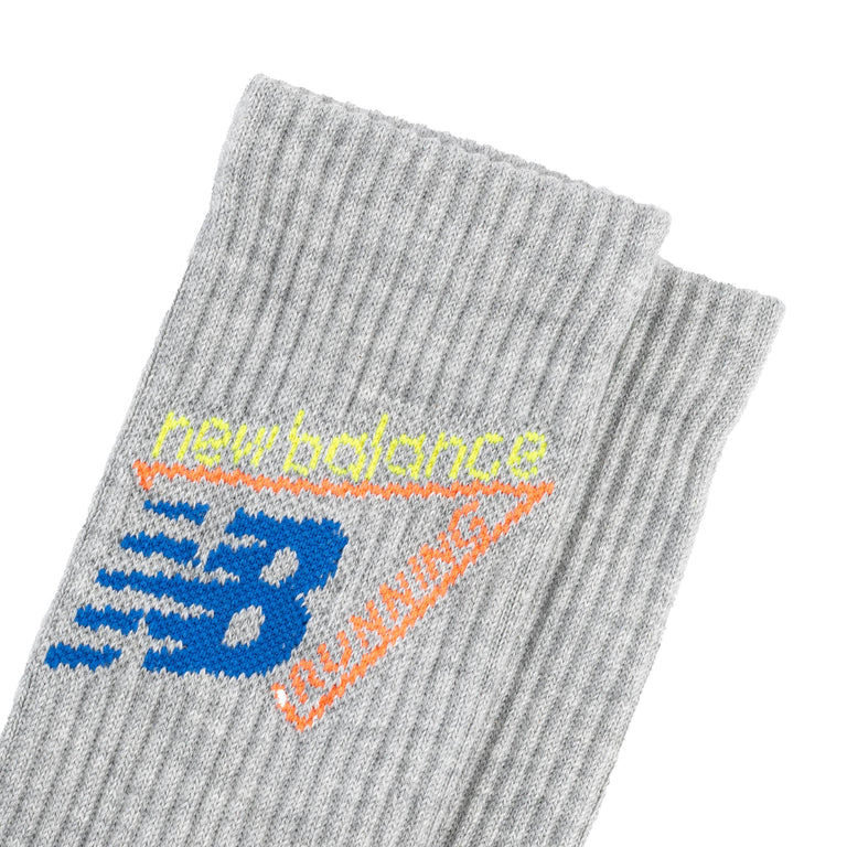 New Balance Active Graphic Crew Socks 3 Pack - XL / Oxford Blue / Black - 2