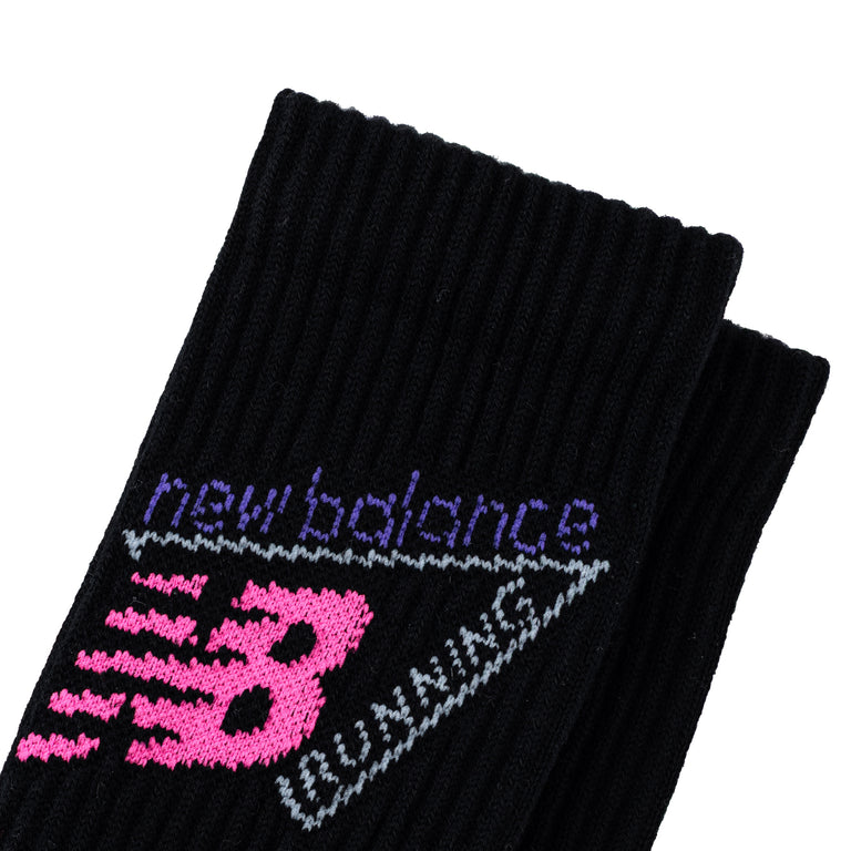 New Balance Active Graphic Crew Socks 3 Pack - XL / Oxford Blue / Black - 4