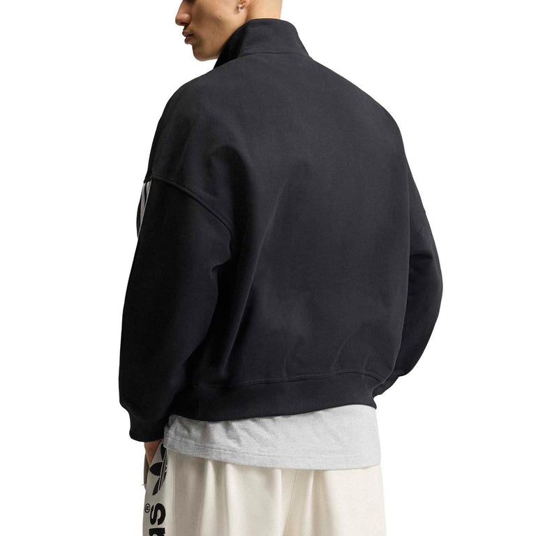 Adidas	adiSignature Firebird 3 Stripes Half Zip Sweatshirt - XL / Black / Off White - 3
