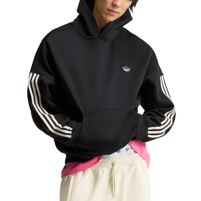 Adidas adiSignature Fleece Hoodie - L / Black / Off White - 2
