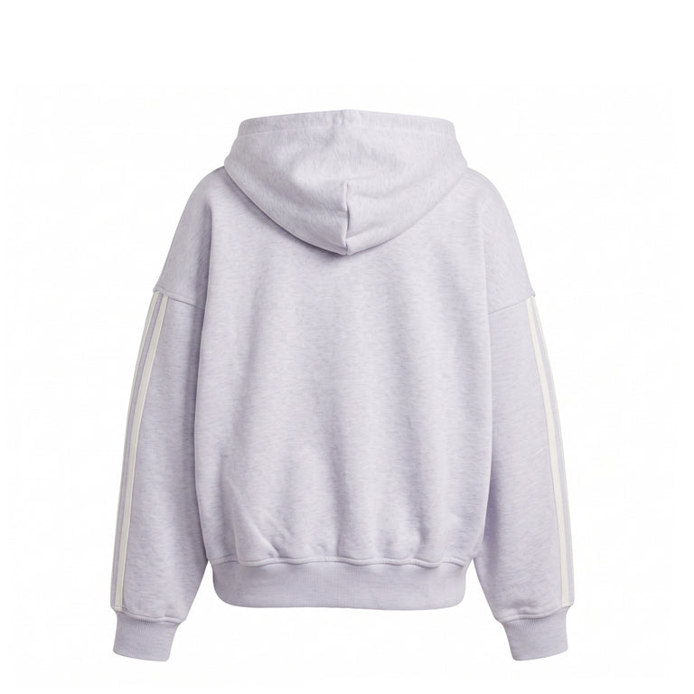 Adidas adiSignature Fleece Hoodie - S / Light Grey Heather / Off White - 2
