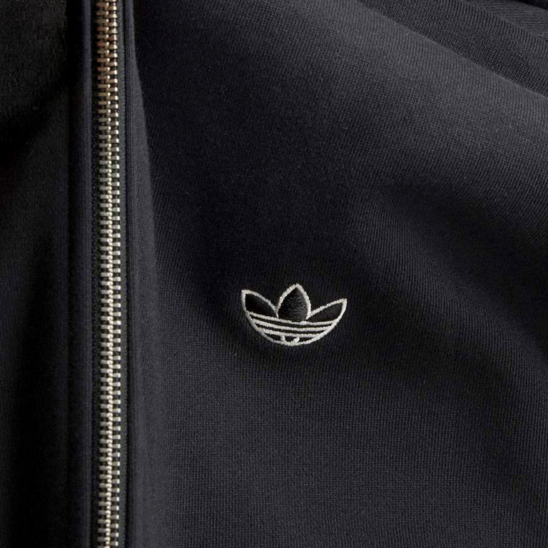 Adidas Adidas adiSignature Fleece Full Zip Hoodie - L / Black / Off White - 4
