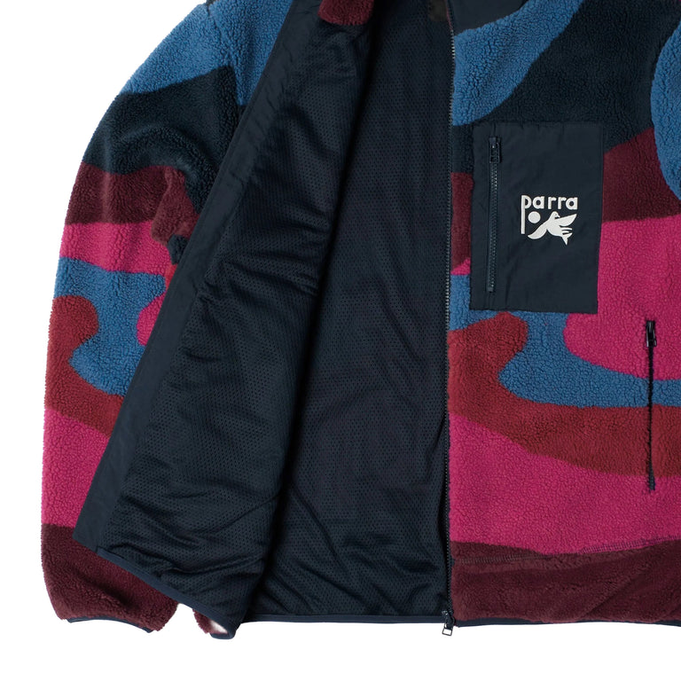 By Parra Full FTP Booster Polar Fleece Jacket - XXL / Red - 3
