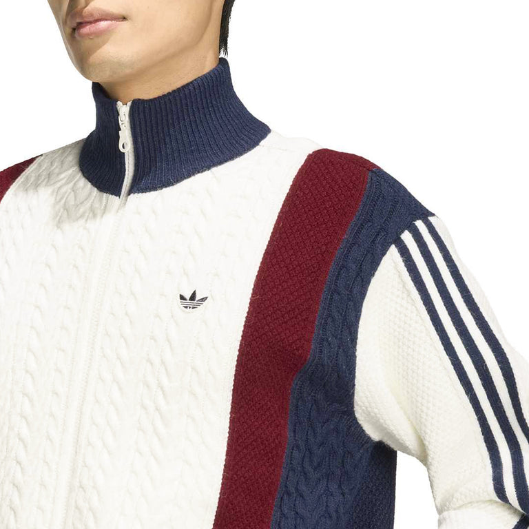 Adidas Winter Club Knitted Zip Through Tracktop - L / Cloud White - 2
