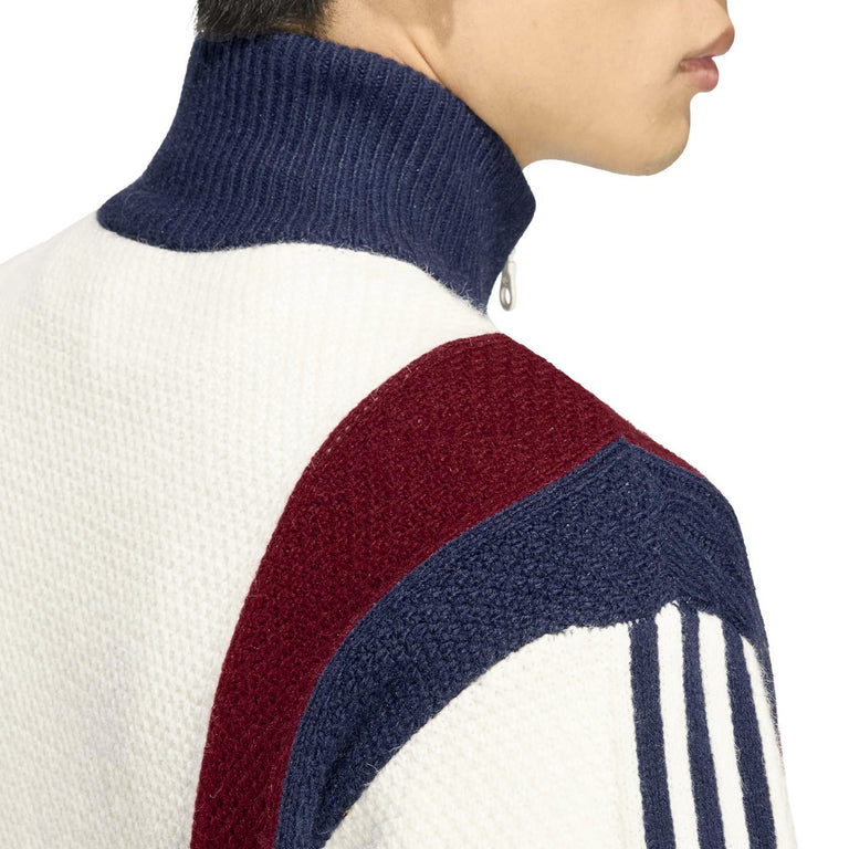 Adidas Winter Club Knitted Zip Through Tracktop - L / Cloud White - 3
