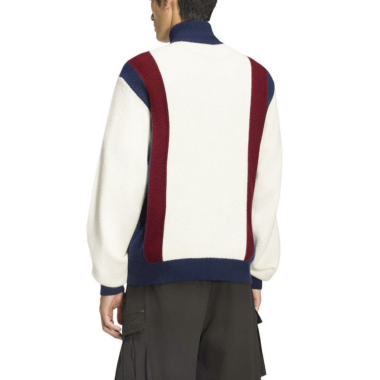 Adidas Winter Club Knitted Zip Through Tracktop - L / Cloud White - 4
