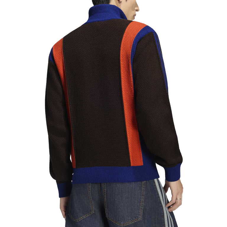 Adidas Winter Club Knitted Zip Through Tracktop - L / Aurora Coffee - 3

