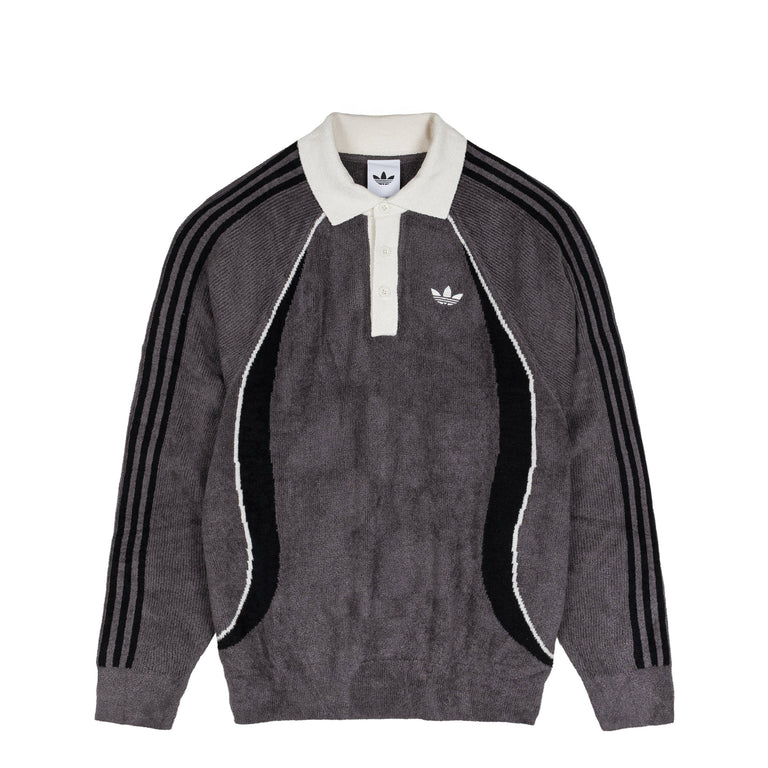 Adidas Retro Remix Teamgeist Poloshirt - XXL / Grey Strata / Black / Off White
