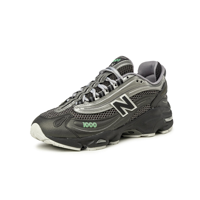 New Balance M1000T - 46.5 / Black / Dark Silver Metallic / Lime Leaf - 2
