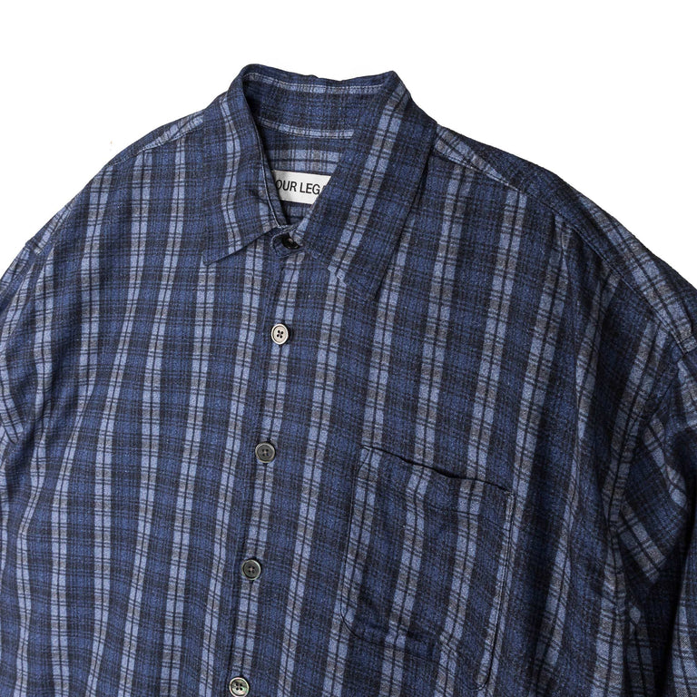 Our Legacy Borrowed Shirt - 46 / Check Please Print - 2