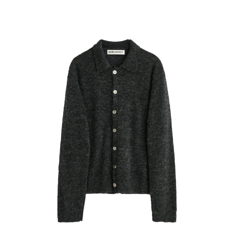 Our Legacy Evening Polo - 48 / Charcoal Melange Fuzzy Alpaca
