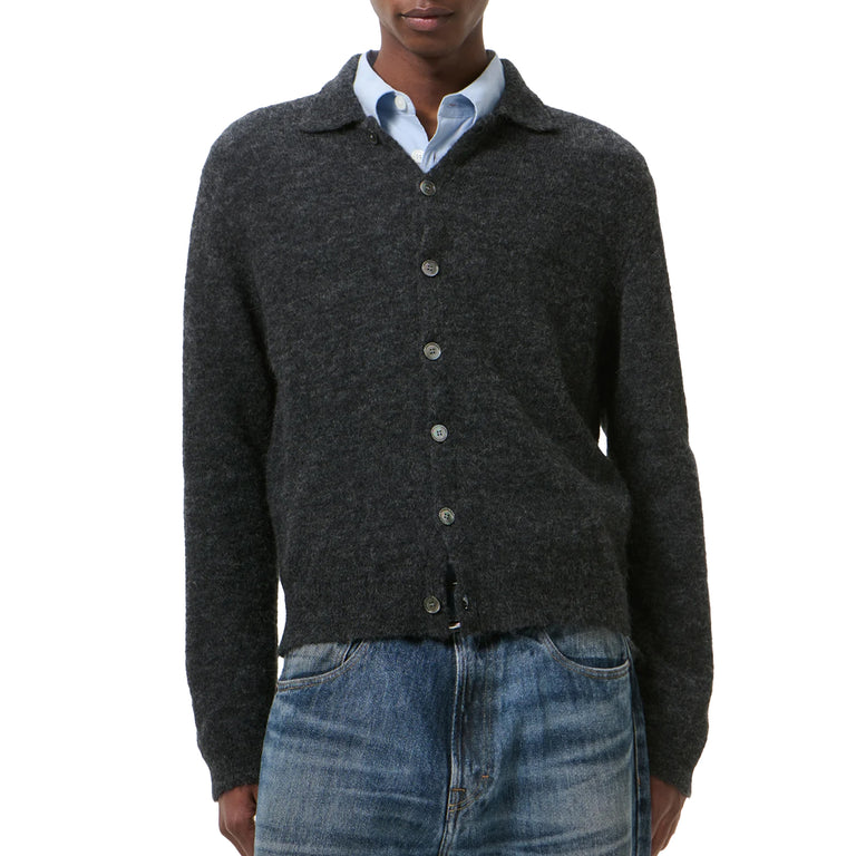 Our Legacy Evening Polo - 48 / Charcoal Melange Fuzzy Alpaca - 2