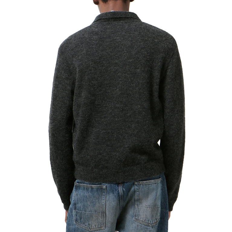 Our Legacy Evening Polo - 48 / Charcoal Melange Fuzzy Alpaca - 3