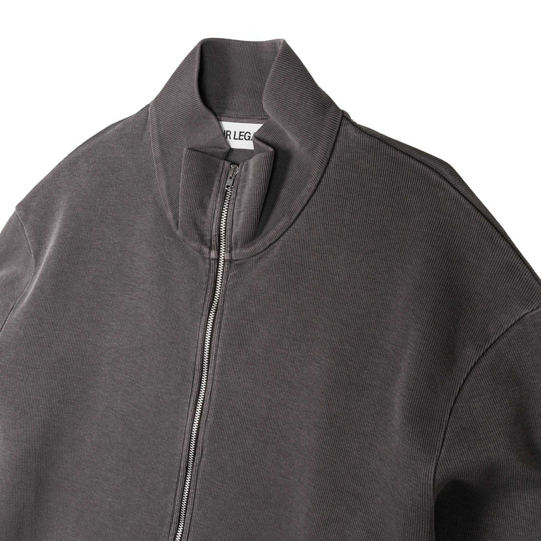 Our Legacy Shrunken Fullzip - 48 / Worn Graphite Athletic Rib - 3