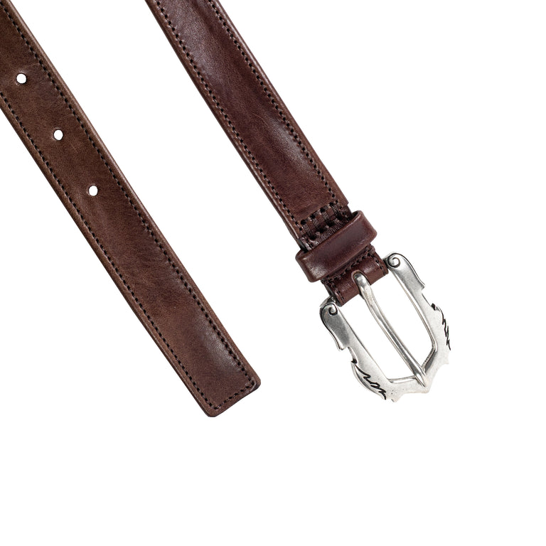 Molebo Flame Belt Layered Leather - 85 / Brown - 2
