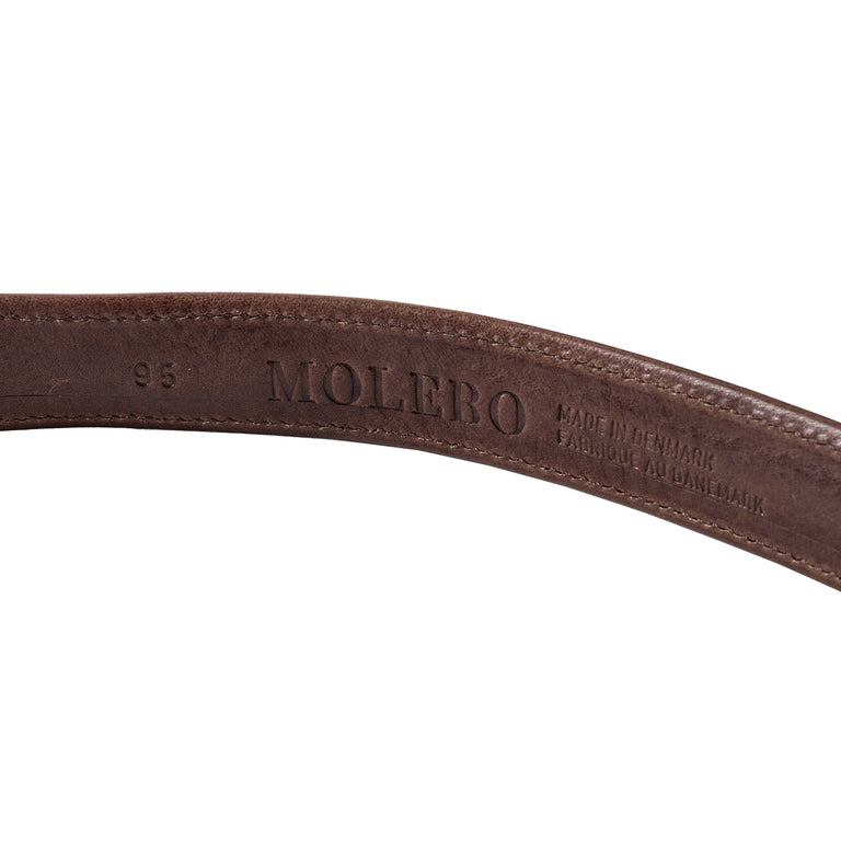 Molebo Flame Belt Layered Leather - 85 / Brown - 3
