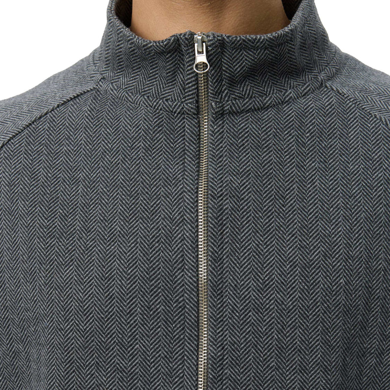 mfpen Leisure Zip Up - L / Grey Herringbone - 4