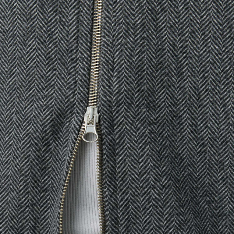 mfpen Leisure Zip Up - L / Grey Herringbone - 5