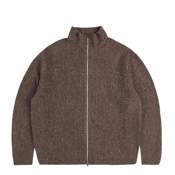OUR LEGACY SHRUNKEN FULLZIP POLO 25ss完売 Our Legacy - Shrunken Fullzip Polo Phantom Stripe Velour