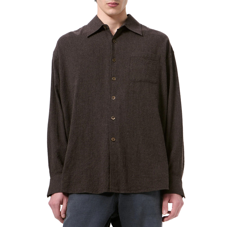 Our Legacy Borrowed Shirt - 46 / Truffle Check Grid Cloth - 2