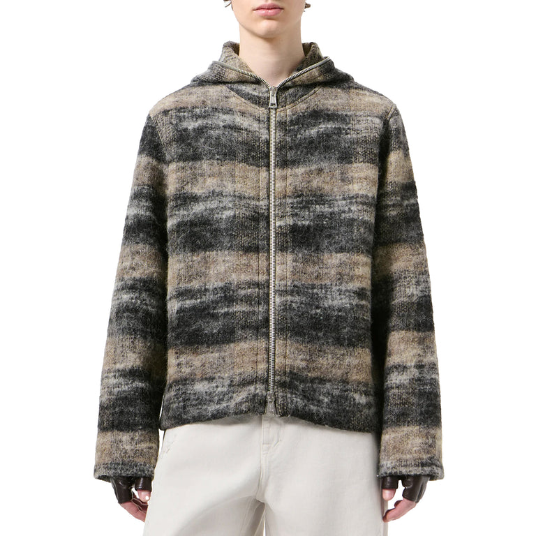 Our Legacy Full Zip Hoodie - 46 / Night Woods Check Lofty Wool - 2