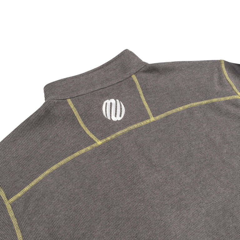 Metalwood Contrast Stitch 1/4 Zip Pullover