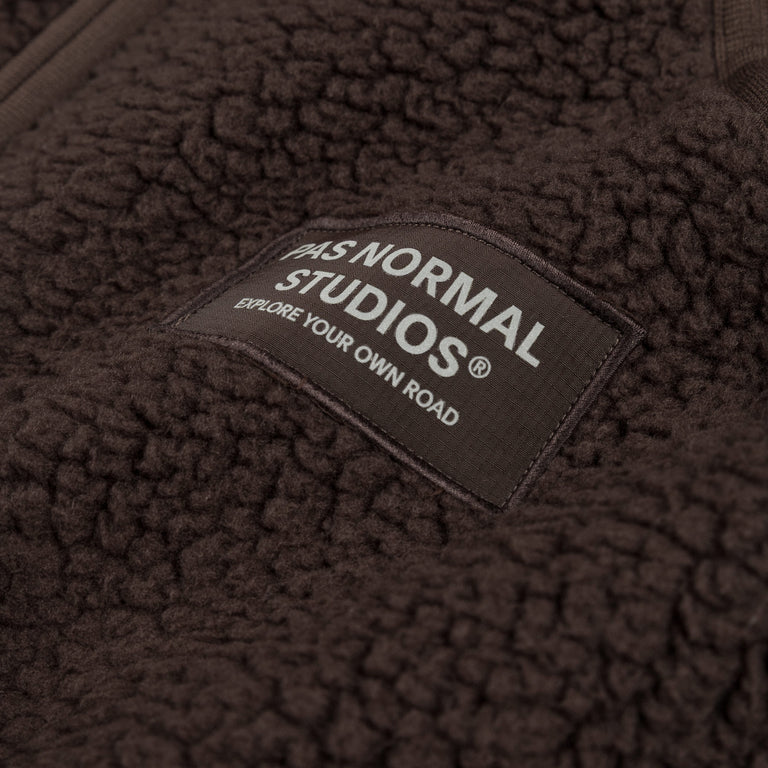 Pas Normal Studios Off-Race Pile Fleece Vest - XL / Light Brown - 4
