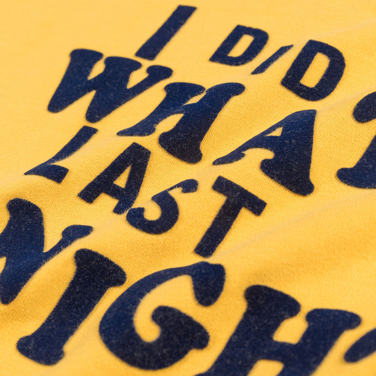 ERL I Did What Last Night Ringer T-Shirt Knit