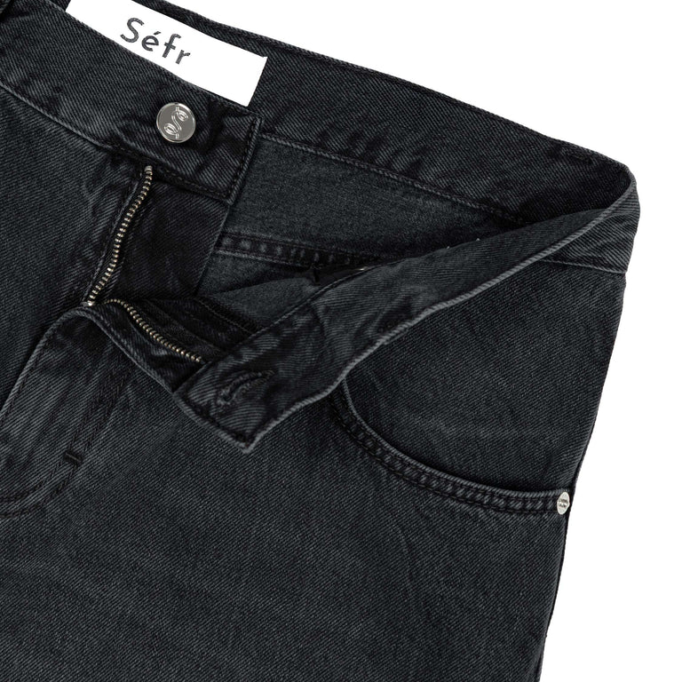 Sefr	Relaxed Cut Jeans - 30 / Black Worn Wash - 3