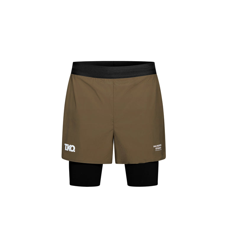 Pas Normal Studios	T.K.O. Balance 2-in-1 Shorts - XL / Dark Stone - 2