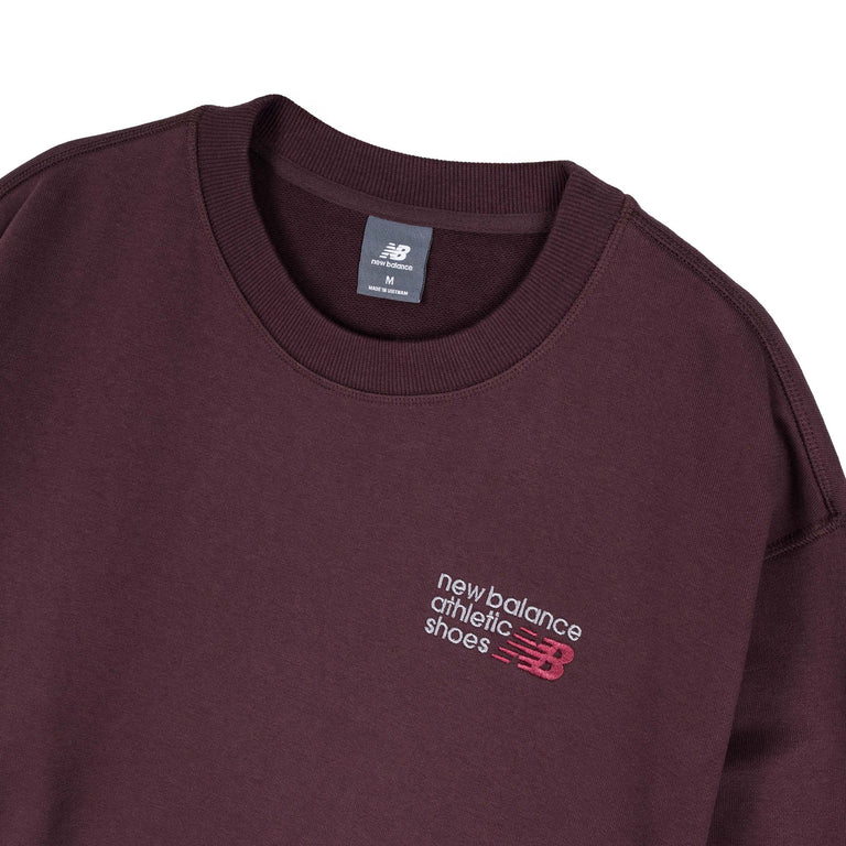 New Balance Athletics Premium Logo Crew - L / Cherry Leather - 2