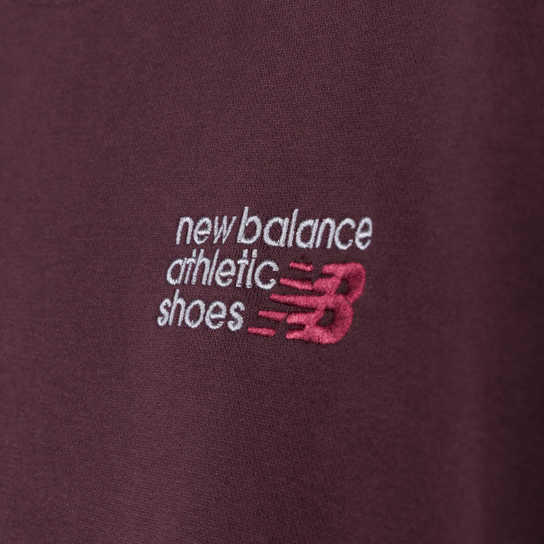 New Balance Athletics Premium Logo Crew - L / Cherry Leather - 3