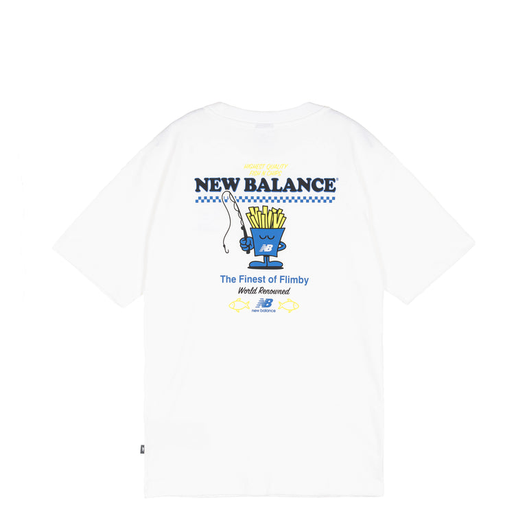 New Balance Fish and Chips T-Shirt - XL / White
