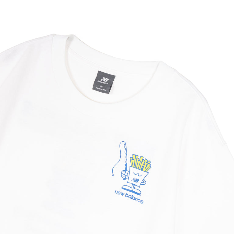 New Balance Fish and Chips T-Shirt - XL / White - 3