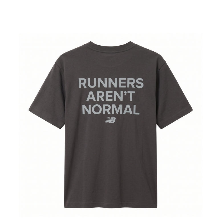 New Balance Nocturnal Run *Runners Aren't Normal* Performance T-Shirt - XL / Black Cement
