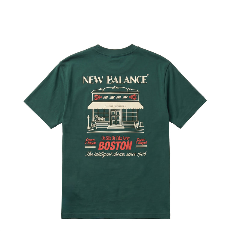 New Balance Grab A Bite *Boston* T-Shirt - S / Nordic Green - 1